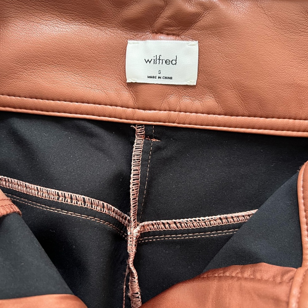 Aritzia Wilfred High Tied Vegan Leather Pant - Picture 12 of 12